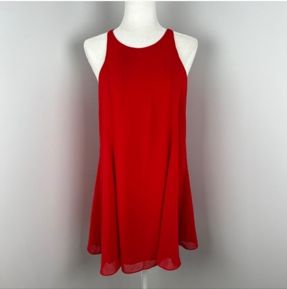 Lulus Dresses & Skirts - Lulu's Vibrant Red Mini Dress